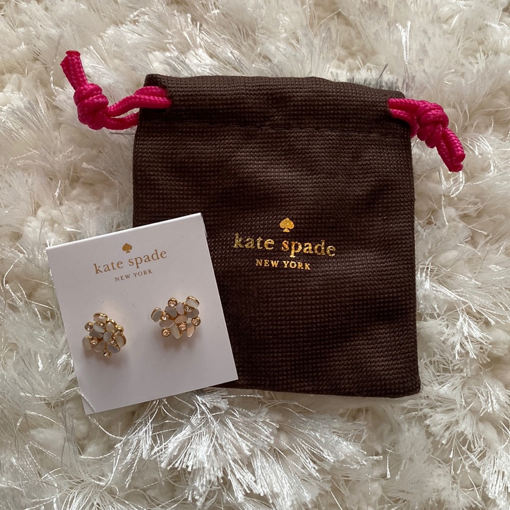 Kate Spade Disco Pansy earrings